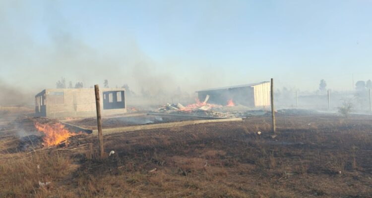 Incendio forestal en San Nicolás