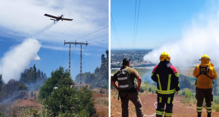 incendio forestal Cerro Ñielol