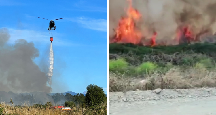 Incendio forestal en Pichi Pelluco, Puerto Montt