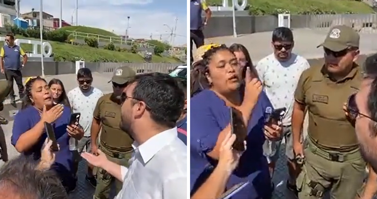 “Anda a meterte a las tomas, no saldrías vivo”: mujer increpa a delegado de Tarapacá por inseguridad