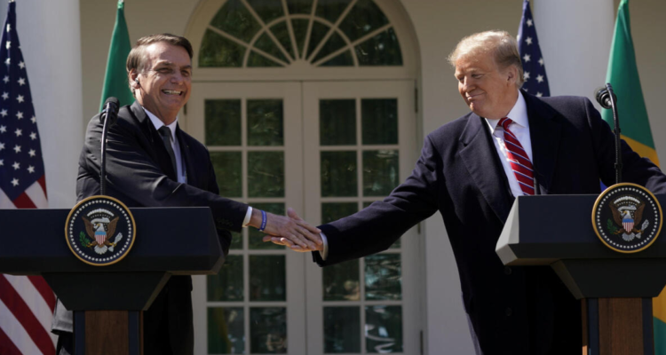 Jair Bolsonaro y Donald Trump en la Casa Blanca.