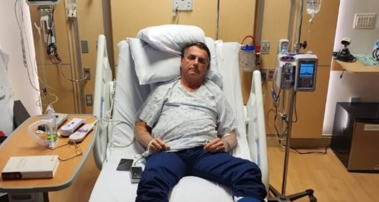 Jair Bolsonaro, hospitalizado en Florida.