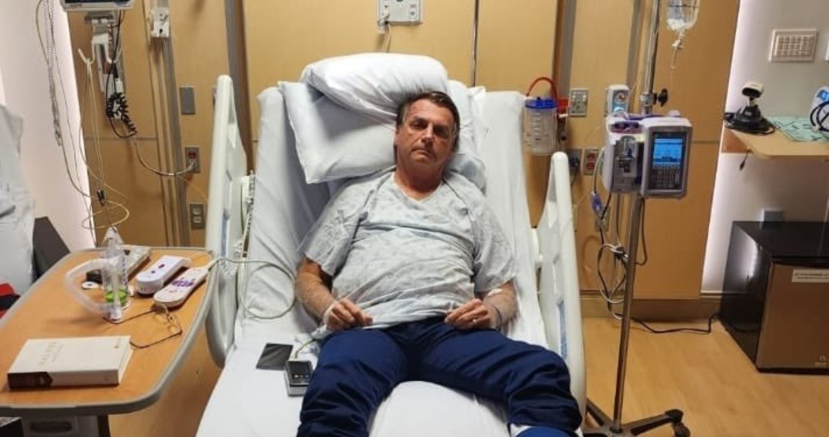 Jair Bolsonaro, hospitalizado en Florida.