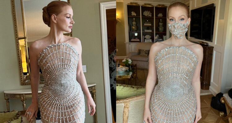 Jessica Chastain en los Globos de Oro 2023