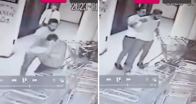 Johnny Herrera fue captado agrediendo a un hombre en un club nocturno de Vitacura.