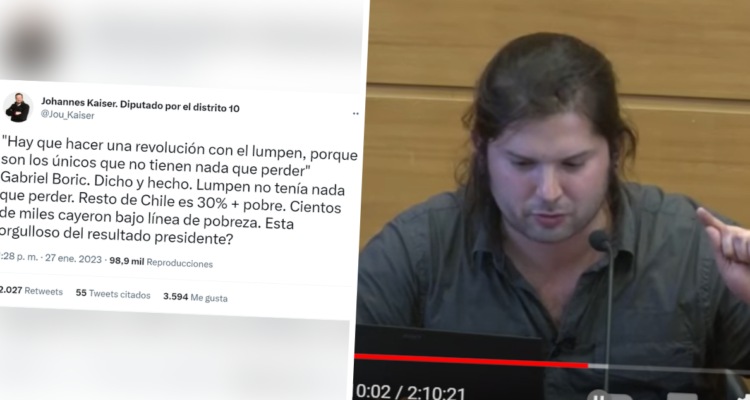 Diputado Kaiser reconoce que compartió frase sacada de contexto de Boric viralizada en redes