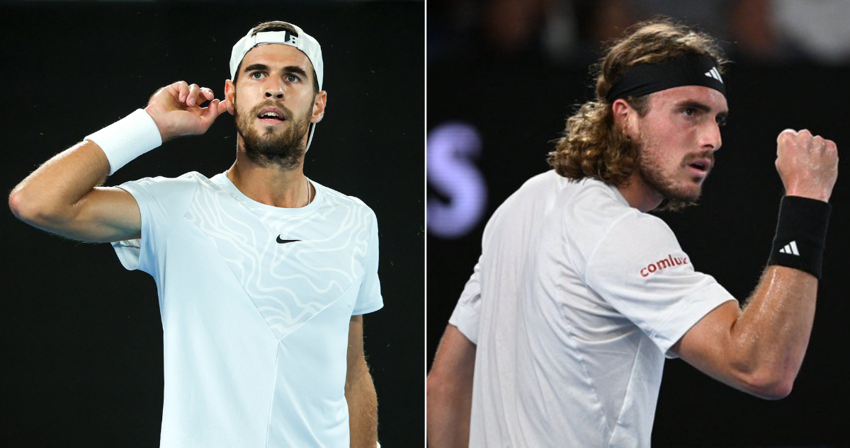 Khachanov y Tsitsipas se enfrentan por la primera semifinal del Abierto de Australia.