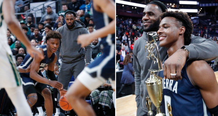 LeBron James manifestó que le gustaría jugar con su hijo antes de retirarse de la NBA.