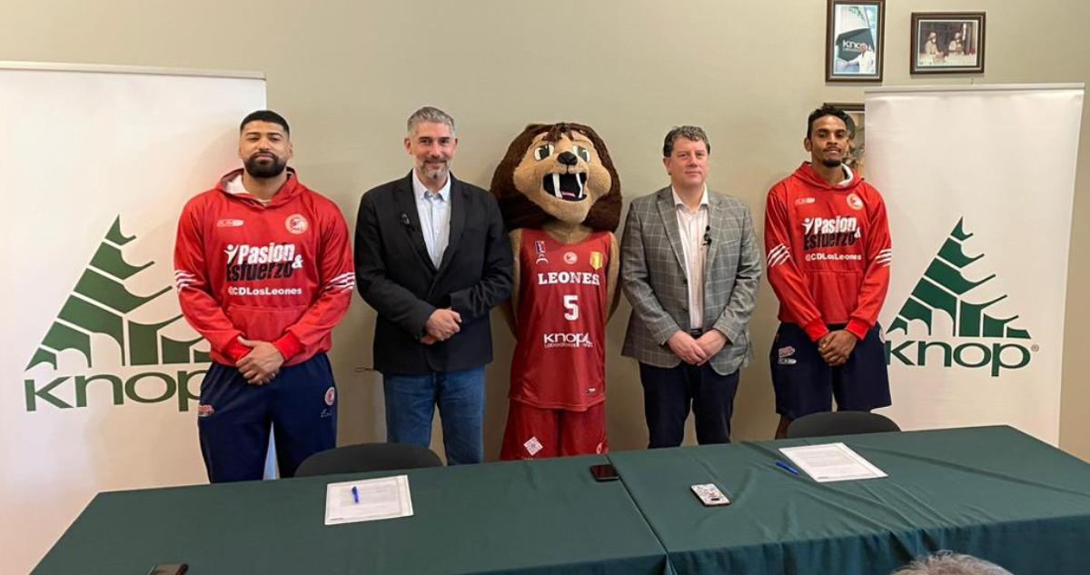KNOP Laboratorios refuerza apoyo a deporte en Valparaíso con auspicio a Club Básquetbol Los Leones