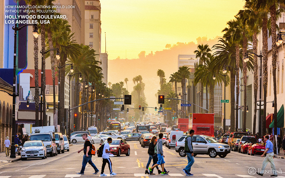 Los Angeles sin contaminación visual