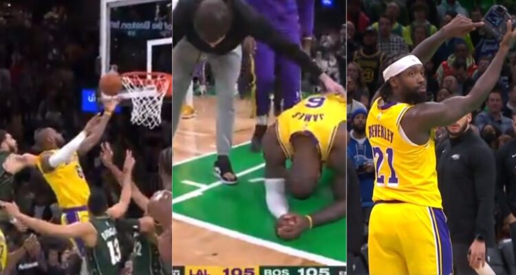 La falta no cobrada a LeBron James que desató polémica en Celtics-Lakers