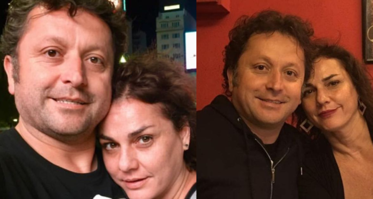 Berta Lasala junto a Daniel Alcaíno