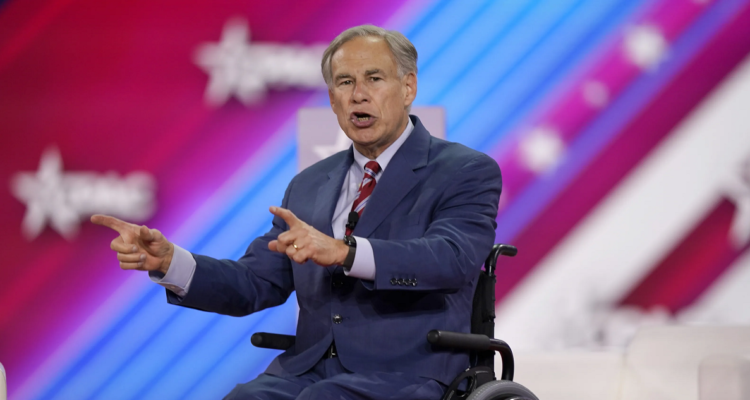 El gobernador Greg Abbott.