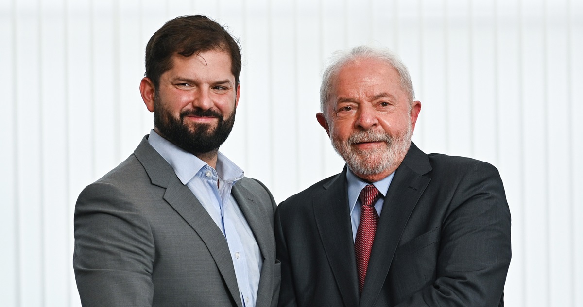 Gabriel Boric y Lula da Silva.