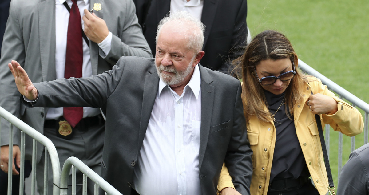 Lula en el velorio de Pelé.