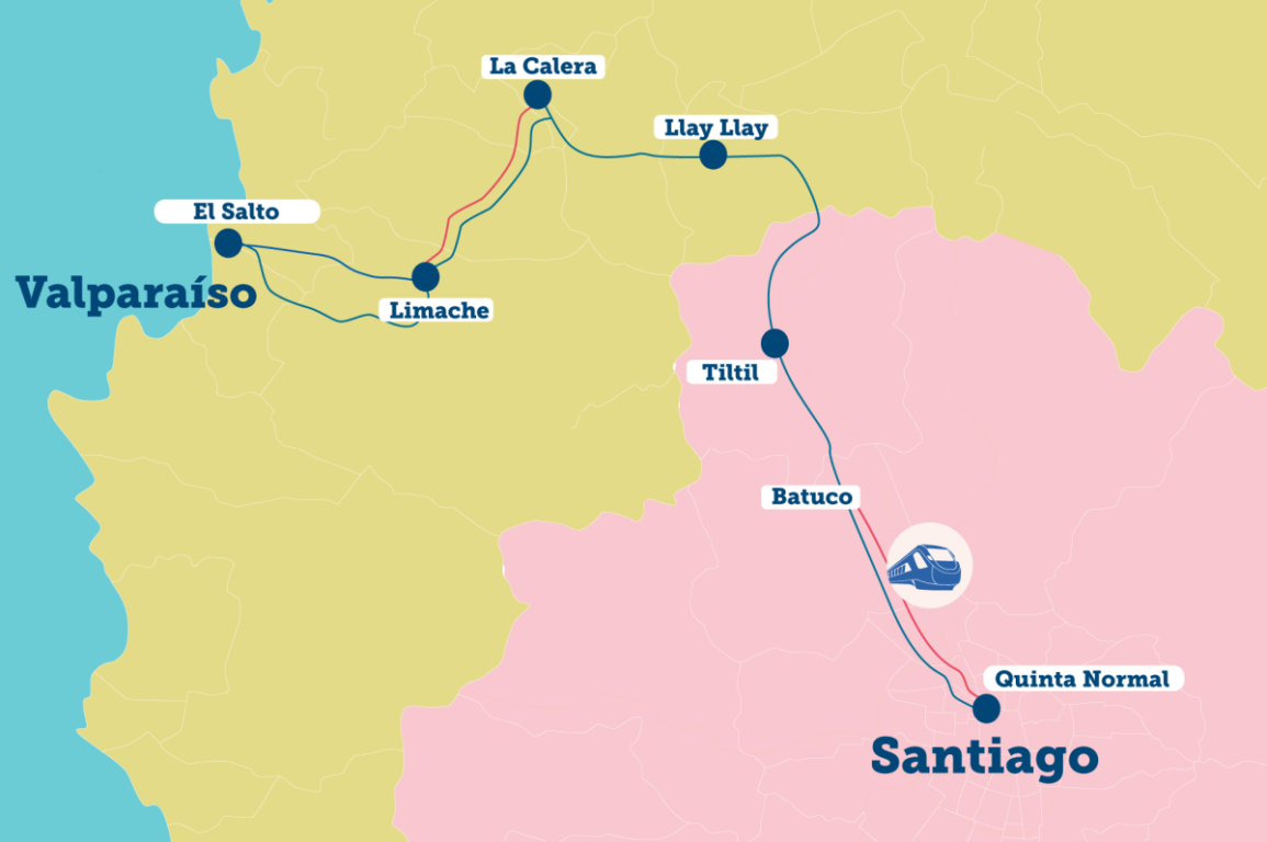 Presidente Boric revela trazado del tren Santiago-Valparaíso: operaría desde 2030