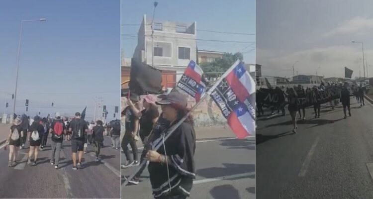 300 personas marcharon en Alto Hospicio e Iquique por crisis de seguridad, van 11 homicidios en 2023