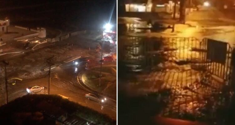 Fuertes marejadas sobrepasan sector El Faro en La Serena