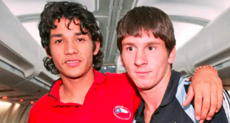 Matías Fernández y Lionel Messi, dos cracks del Sudamericano Sub20 en 2005