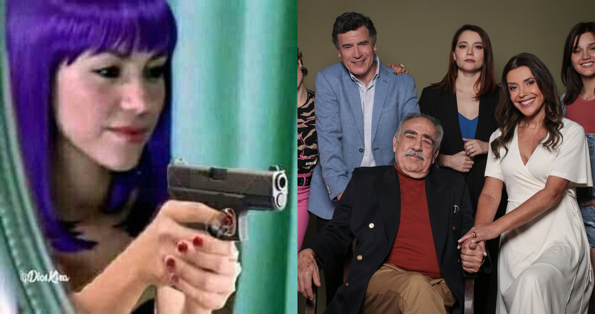 Un meme de Shakira publicado durante el estreno de Juego de Ilusiones. A su lado, una imagen de los personajes de la ficción.