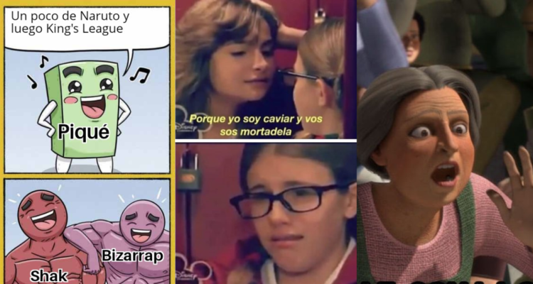 Capturas de memes por la colaboración de Shakira y Bizarrap contra Piqué