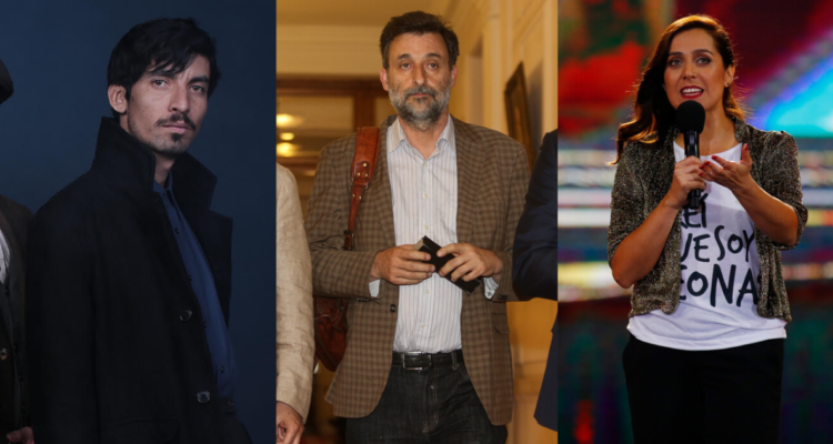 Actor Michael Silva (Izquierda), Cristián Warken (centro) y Natalia Valdebenito (derecha)