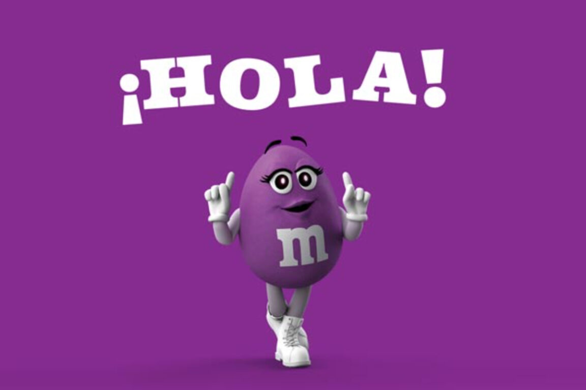 M&M morado