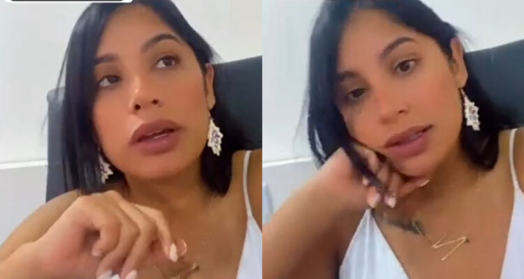 La actriz de Mega Nathalie Vera respondiendo el mensaje de una usuaria en redes sociales.