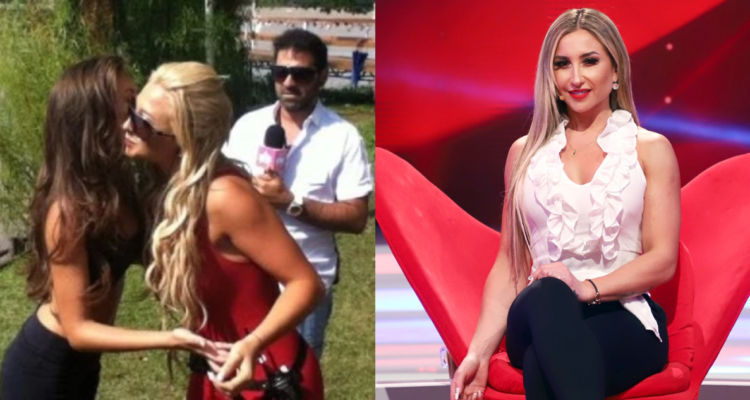 Eugenia Lemos (izquierda) y Nicole Moreno(derecha) tras pelea en TV argentina