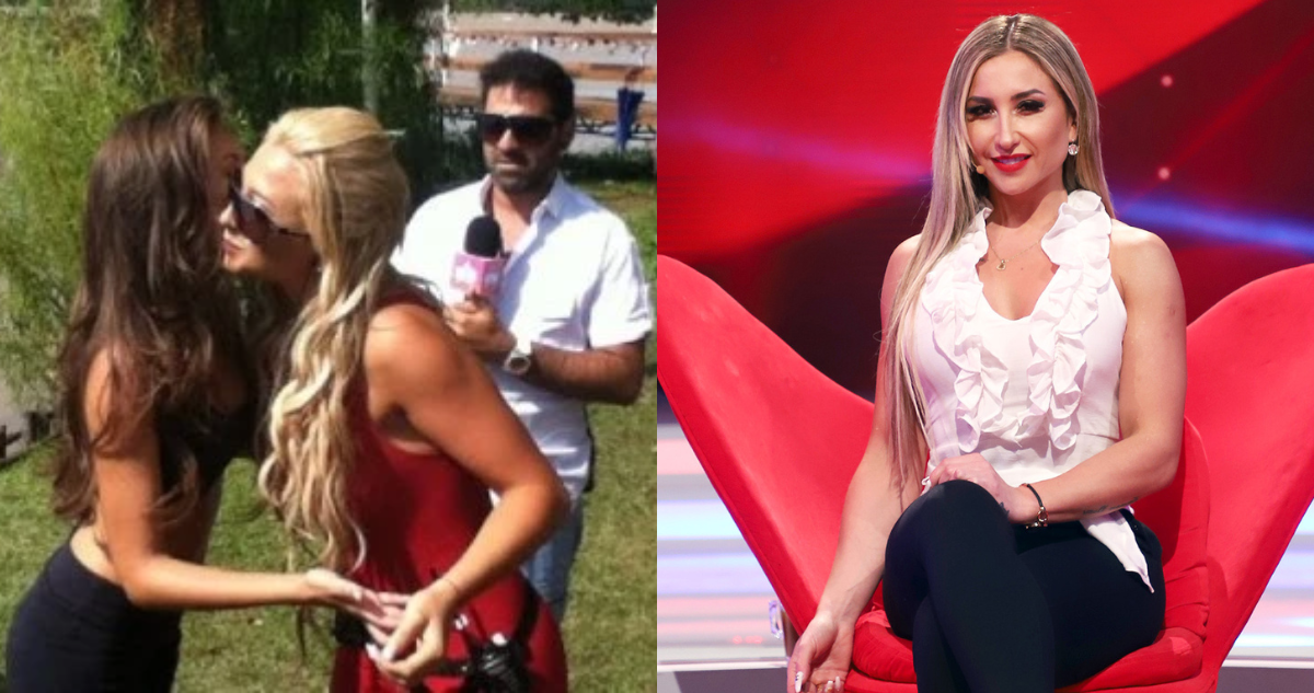 Eugenia Lemos (izquierda) y Nicole Moreno(derecha) tras pelea en TV argentina