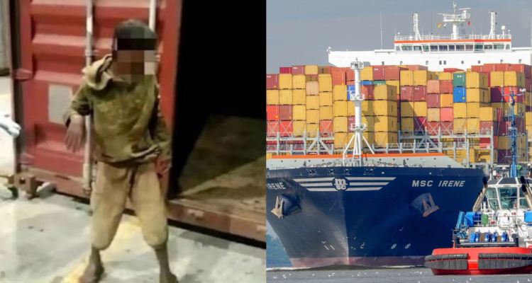 Niño se perdió en un contenedor y apareció a 3200 kilómetros