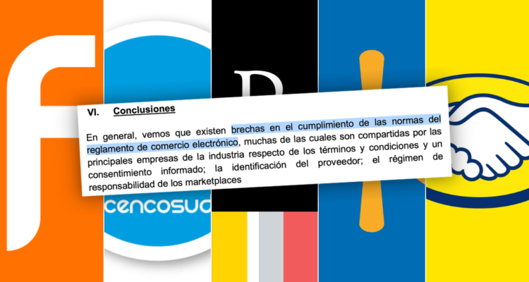 Los resultados apuntan hacia el incumplimiento de normas en términos y condiciones, identificación del proveedor y régimen de responsabilidad de marketplaces.