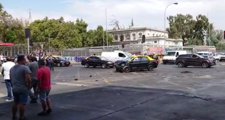Operativo termina con choque en Santiago
