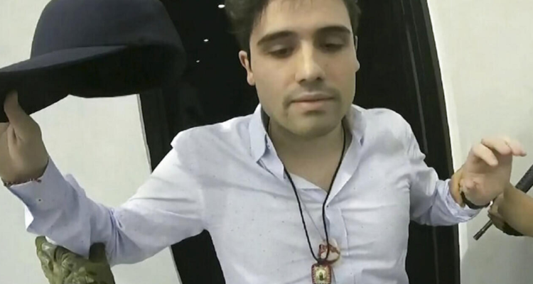 Ovidio Guzmán tras su arresto.