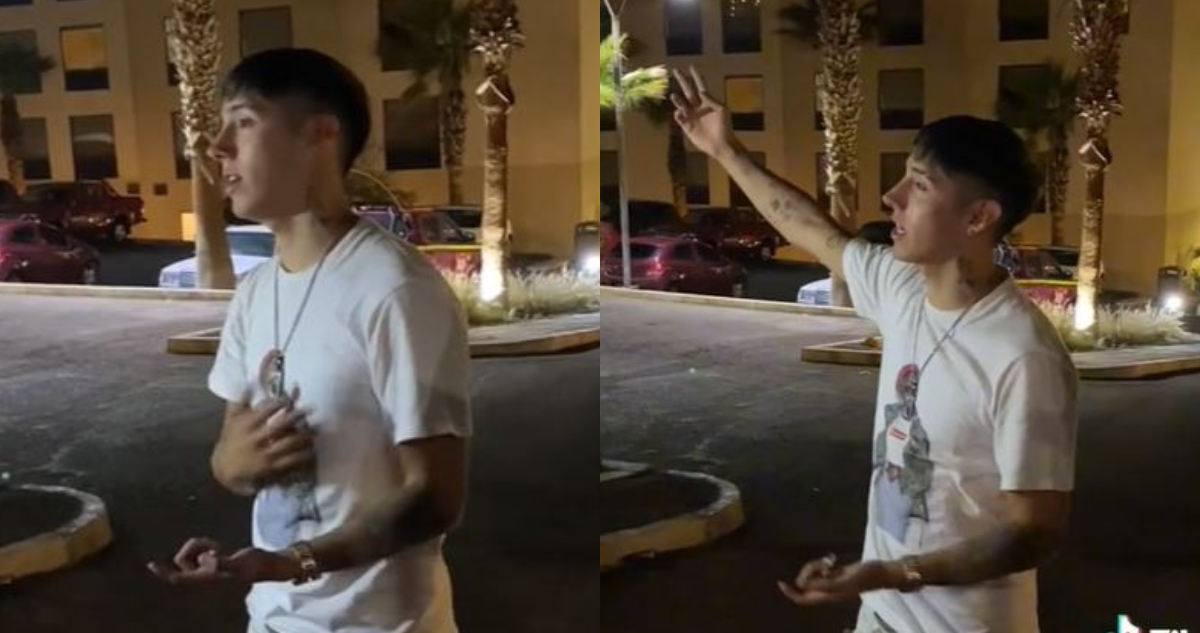 El cantante chileno Pailita hablando molesto con sus fanáticos producto del ruido que provocan.