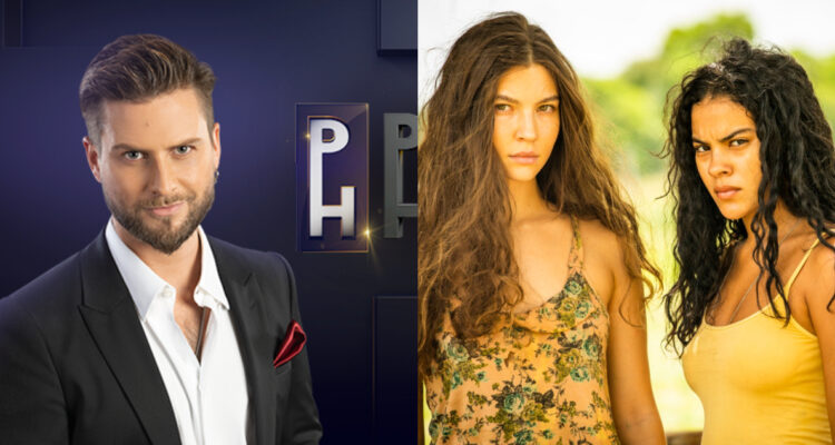 Jean Philippe Cretton y las protagonistas de Pantanal. CHV realizó cambios en su horario por la temporada de verano.