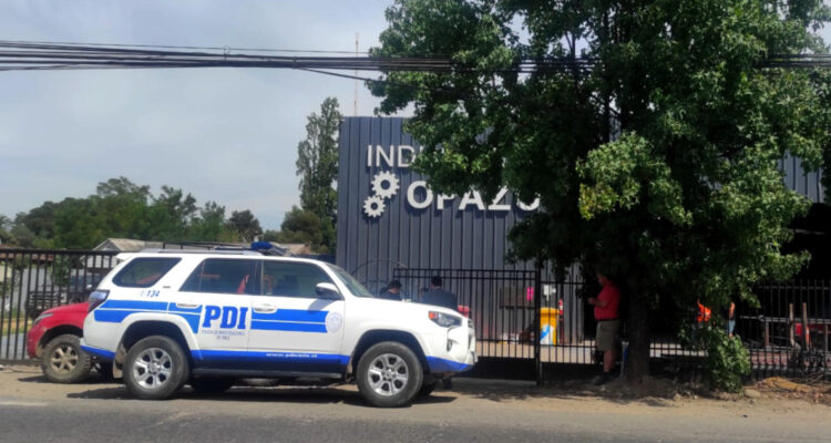 Trabajador muere al interior de empresa industrial tras caerle tina de más de una tonelada