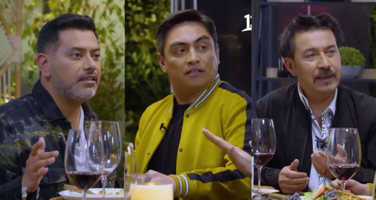 Pedro Ruminot, Sergio Freire y Patricio Pimienta hablando sobre el fin de El Club de la Comedia.