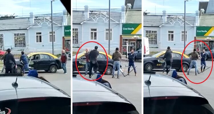 Riña entre chofer y taxista en servicentro Copec termina con un detenido en estado de ebriedad