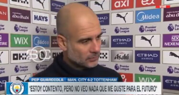 Pep Guardiola y la dura queja a sus jugadores tras remontada al Tottenham en Premier: temen por el Arsenal