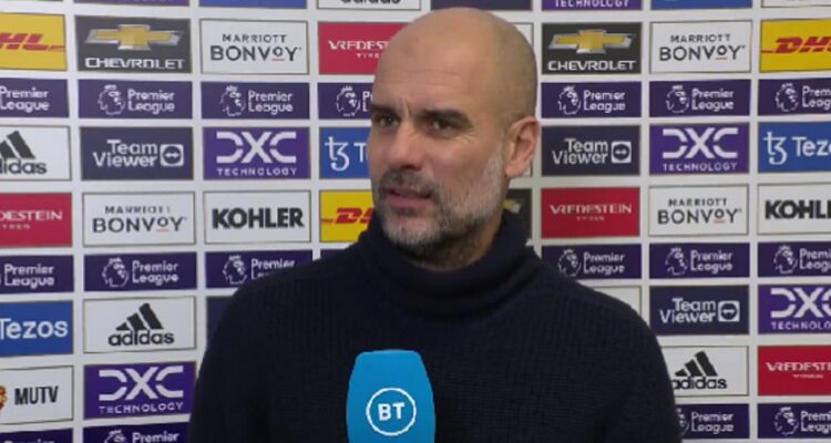 Guardioala y su entrevista llena de ironías tras derrota con el United en la Premier League