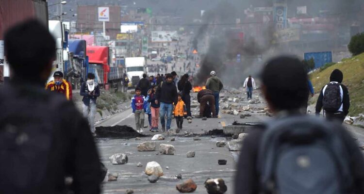 Protestas en Perú.