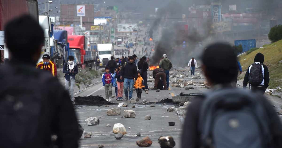 Protestas en Perú.