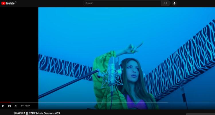 pantallazo video de shakira