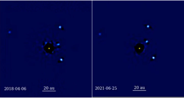 Captan en video un sistema solar distante