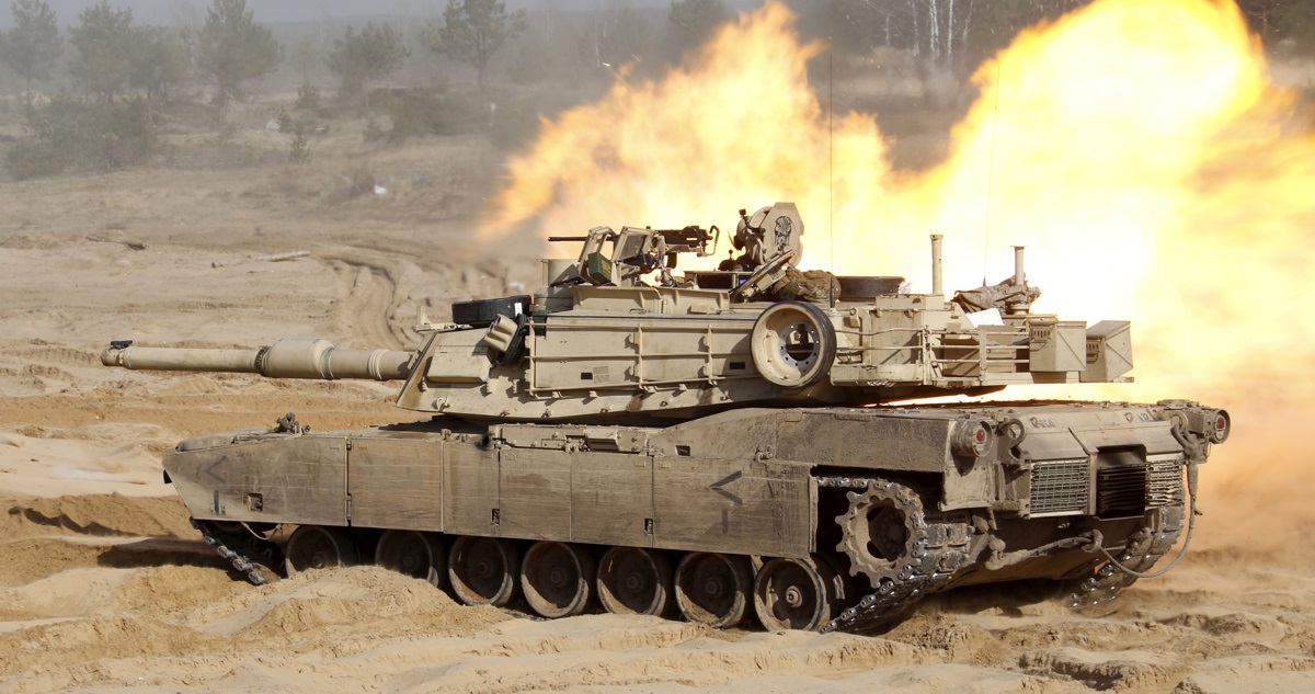 Un tanque Abrams.