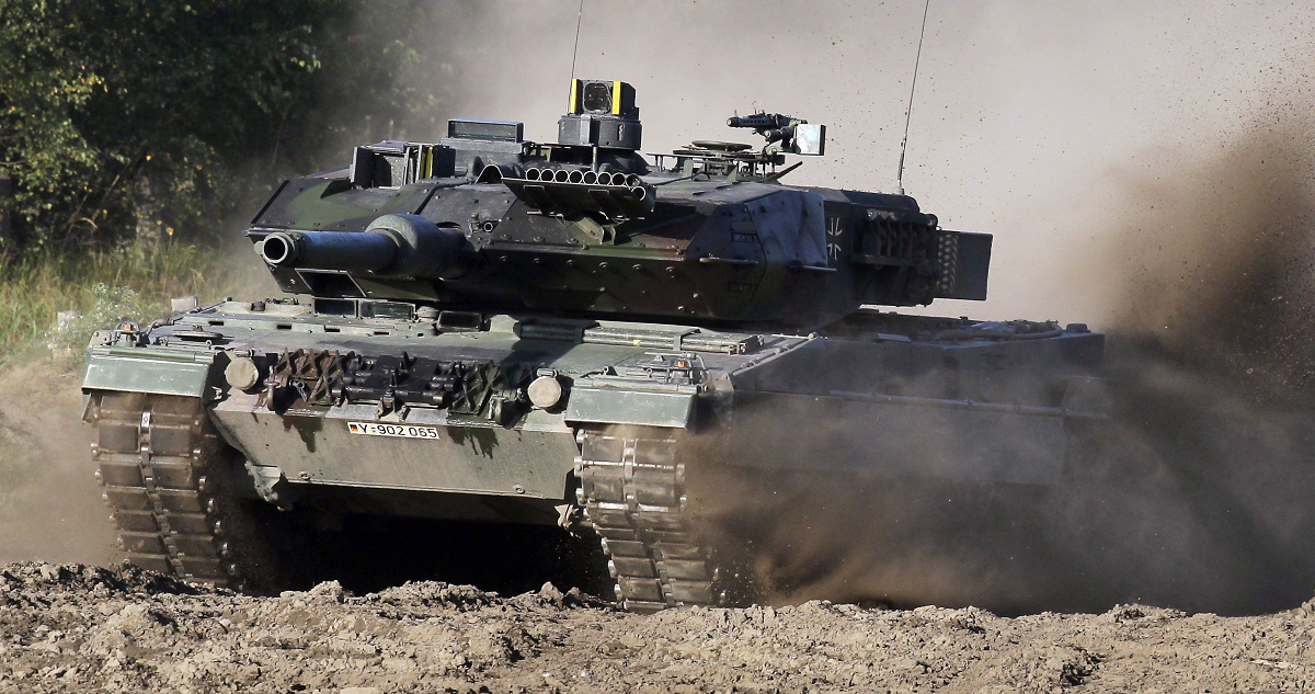 Un tanque Leopard.