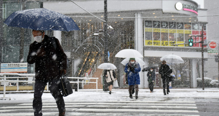 Temporal de nieve en Japón