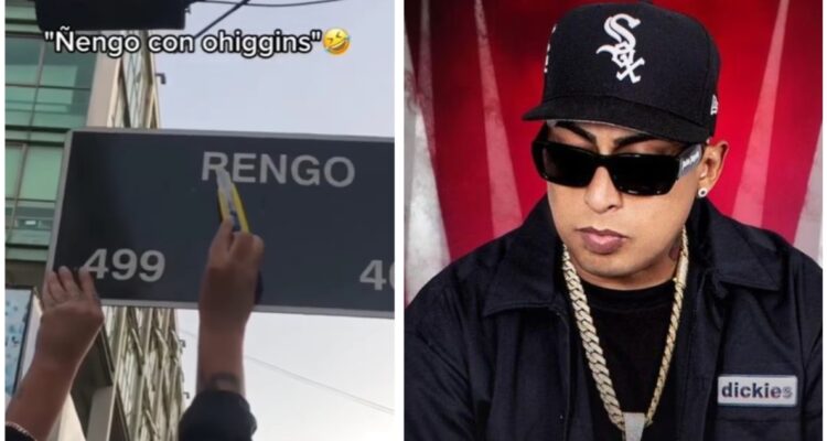 Tiktokers alteran señalética de calle Rengo por “calle Ñengo”: cantante urbano reaccionó al hecho