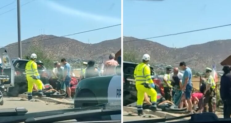 Triple colisión vehicular en Nogales
